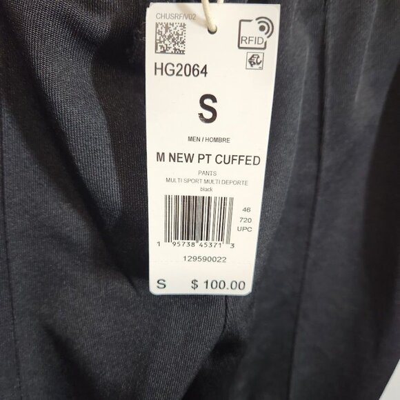 NWT Adidas Men's 3-STRIPES CUFFED PANTS in Black Size‎ Small - Picture 9 of 10